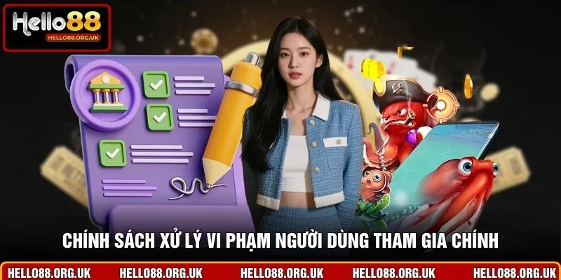 Chính sách xử lý vi phạm người dùng tham gia chính