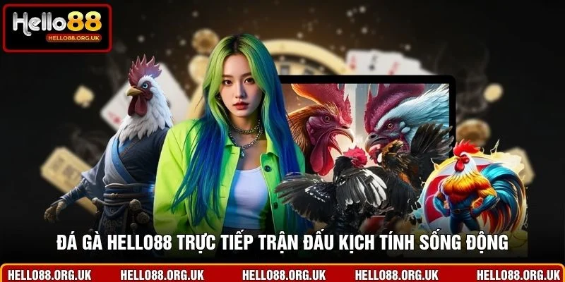 Đá gà Hello88 trực tiếp trận đấu kịch tính sống động