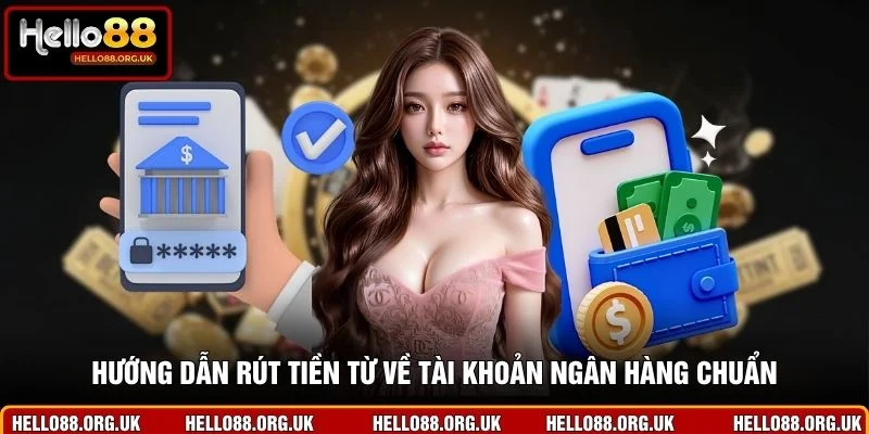 Hướng dẫn rút tiền từ về tài khoản ngân hàng chuẩn