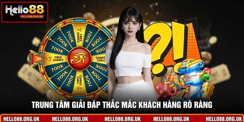 Trung tâm giải đáp thắc mắc khách hàng rõ ràng